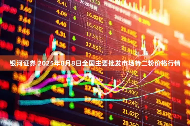 银河证券 2025年8月8日全国主要批发市场特二粉价格行情
