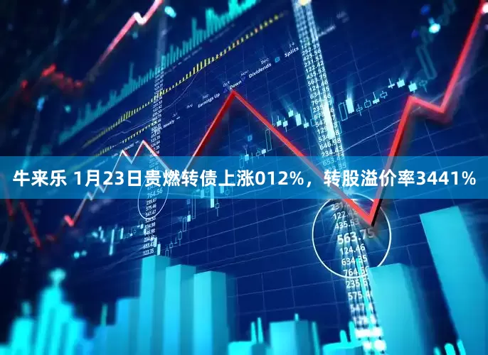 牛来乐 1月23日贵燃转债上涨012%，转股溢价率3441%